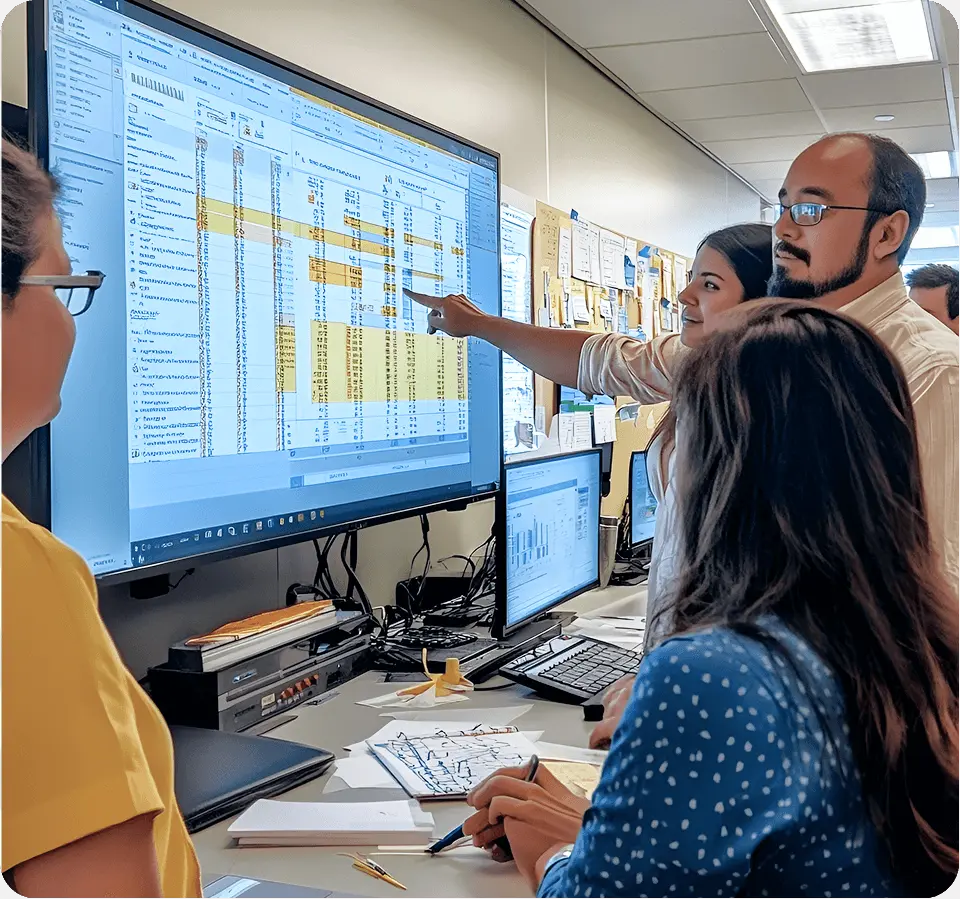 Consultores de 1Conecta implementando automatización de procesos y tableros de Monday.com